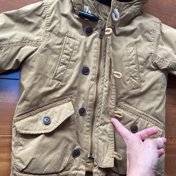 Gap Tan Hooded Utility Coat (Very Warm!) 18-24m - Picture 5 of 15